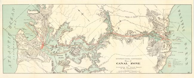 Isthmian Canal Commission Map of Canal Zone to Accompany the Annual Report of the Commission
