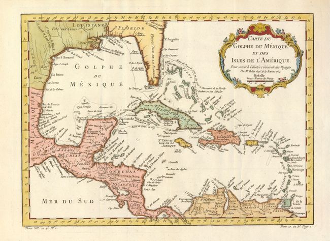 Carte du Golphe du Mexique et des Isles de l'Amerique