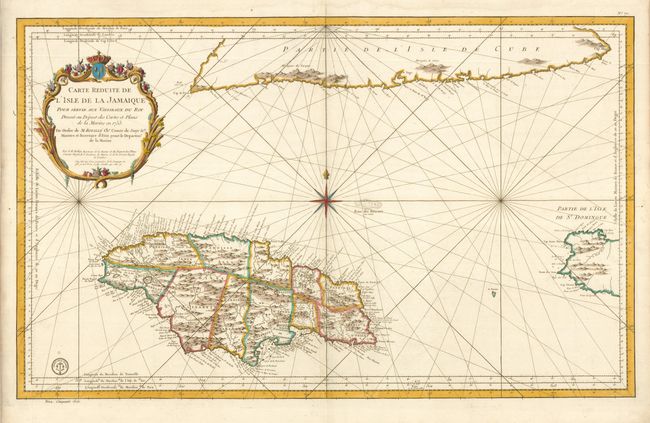 Carte Reduite de l'Isle de la Jamaique pour Servir aux Vaisseaux du Roy