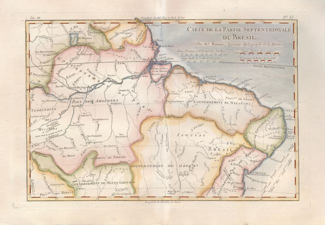 Carte de la Partie Septentrionale du Bresil [together with] Carte de la Partie Meridionale du Bresil, avec les Possessions Espangnoles Voisines qui en sont a l'Ouest