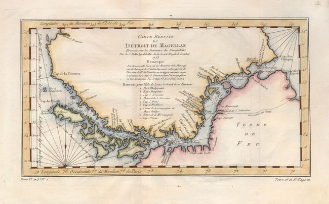 Carte Reduite du Detroit de Magellan Dressee sur les Journaux des Navigateurs