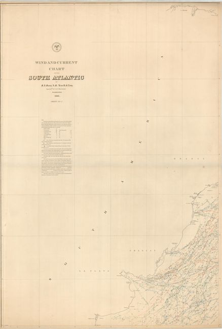 Wind and Current Chart of the South Atlantic.  Sheet No. 1 [and]  Maury's Wind & Current Chart.  Sheet No. 3