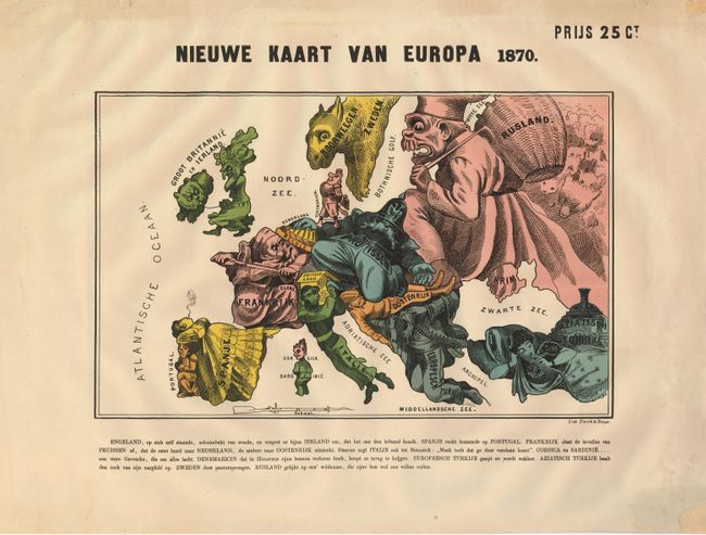 Nieuwe Kaart van Europa 1870