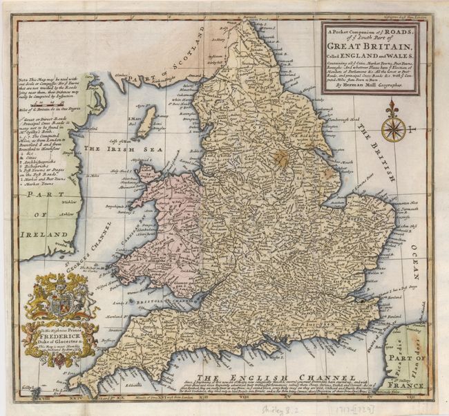 A Pocket Companion of ye Roads, of ye South Part of Great Britain, Called England and Wales