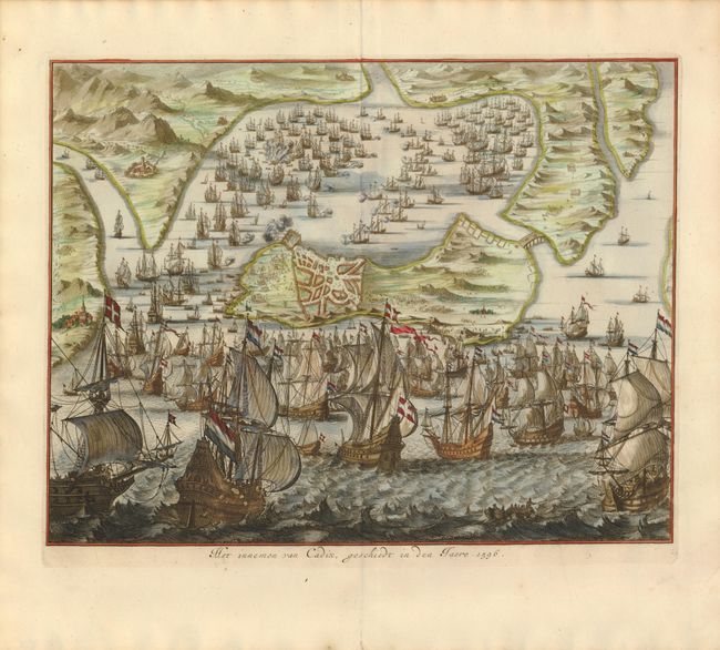 Het innemen van Cadix, geschiedt in den Jaere 1596