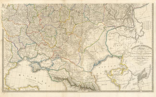 The Russian Dominions in Europe drawn from the latest Maps printed, by the Academy of Sciences, St. Petersburg; revised and corrected, with the Post Roads & New Governments, from the Russian Atlas of 1806; by Jaspar Nantiat