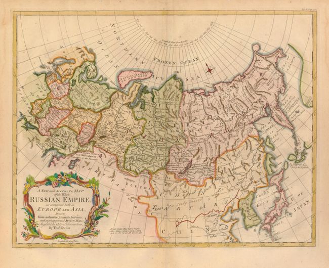 A New and Accurate Map of the Whole Russian Empire, as contained both in Europe and Asia