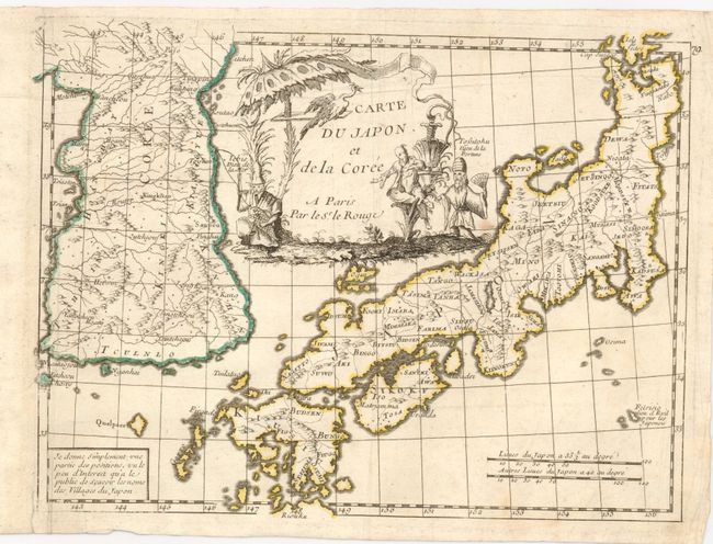 Carte du Japon et de la Coree