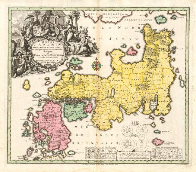 Regni Japoniae Nova Mappa Geographica, ex indigenarum observationibus delineata ab Engelberto Kaempfero