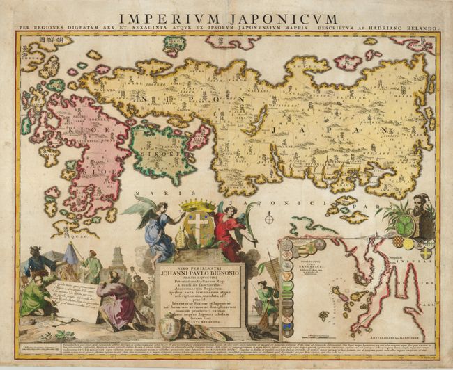 Imperium Japonicum per Regiones Digestum sex et sexaginta atque ex Ipsorum Japonensium Mappis Descriptum ab Hadriano Relando