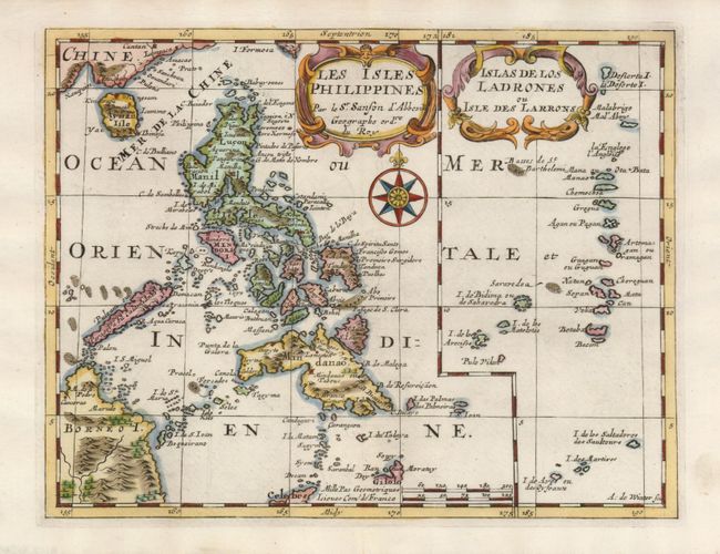 Les Isles Philippines [on sheet with] Islas de los Ladrones ou Isle des Larrons