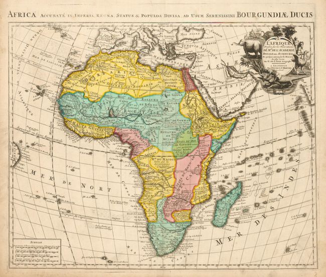 L'Afrique Dressee sur les Observations de M.rs de l'Academie Royale des Sciences