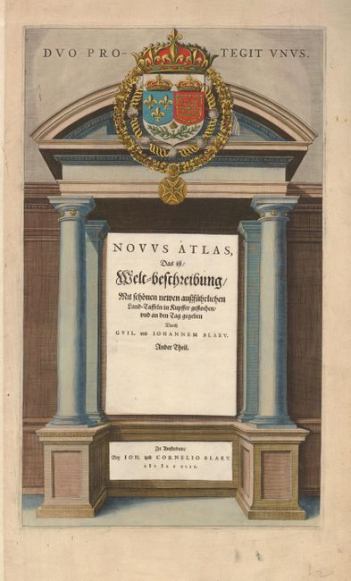 Novus Atlas, das ist Welt-Beschreibung