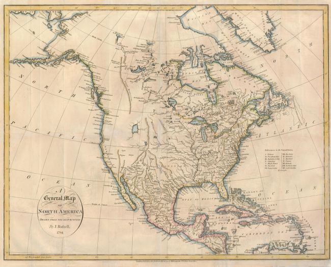 A General Map of North America Drawn from the Best Surveys