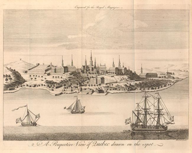A Perspective View of Quebec drawn on the spot