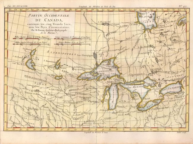 Partie Occidentale du Canada, contenant les cinq Grands Lacs, avec les Pays Circonvoisins