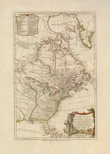 A New Map of the United States of North America with the British Dominions on that Continent &c.