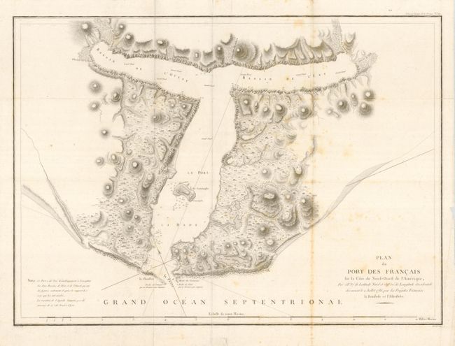 Plan du Port des Francais fur la Cote du Nord-Ouest de l'Amerique [and] Carte Particuliere de la Cote du Nord-Ouest del'Amerique reconnue par les Fregates Francaises la Boussole et l'Astrolabe en 1786. 1e. Feuille