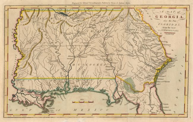 A Map of Georgia, Also the Two Floridas, from the Best Authorities