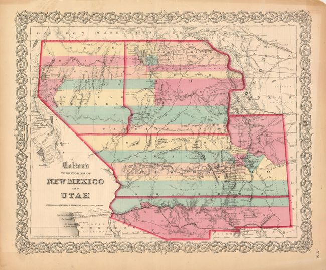Colton's Territories of New Mexico and Utah