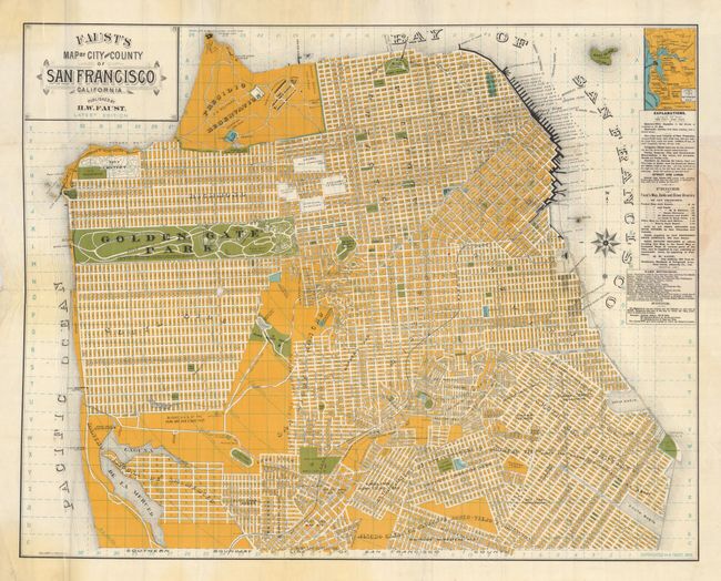 Faust's Map of the City and County of San Francisco, California
