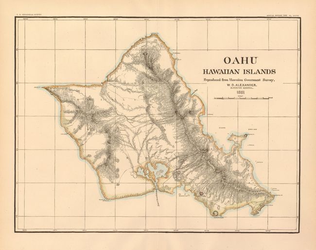 Oahu, Hawaiian Islands Reproduced from Hawaiian Government Survey, W. D. Alexander.  Surveyor General