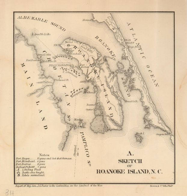 Sketch of Roanoke Island, N.C.
