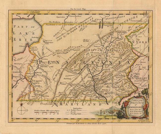 A Map of the Province of Pensilvania Drawn from the Best Authorities