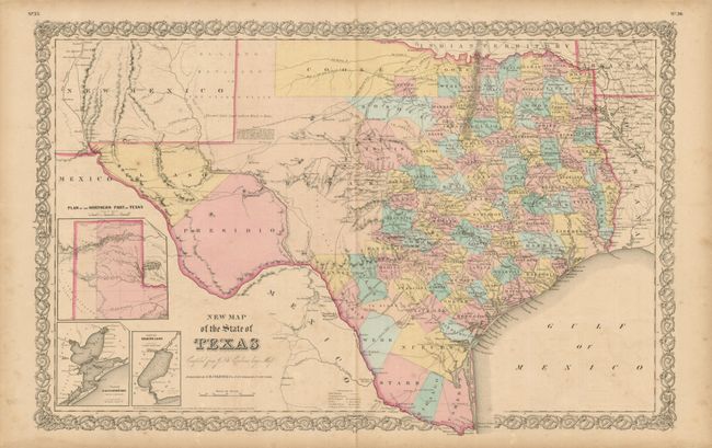 New Map of the State of Texas Compiled from J. de Cordova's large Map
