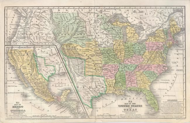 No. 4 Map of the United States and Texas [on sheet with] No. 5 Map of Mexico and Guatimala