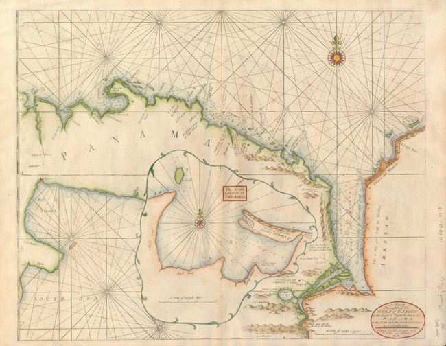 An Exact Draught of the Gulf of Darien & the Coast to Porto Bello with Panama In the South Sea & the Scotch Settlement in Calledonia