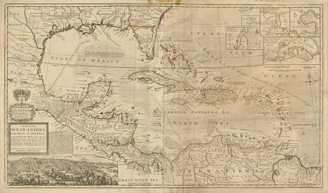 A Map of the West-Indies or the Islands of America in the North Sea; with ye adjacent Countries; explaining what belongs to Spain, England, France, Holland &c. Also ye Trade Winds, and ye several Tracts made by ye Galeons and Flota from Place to Place