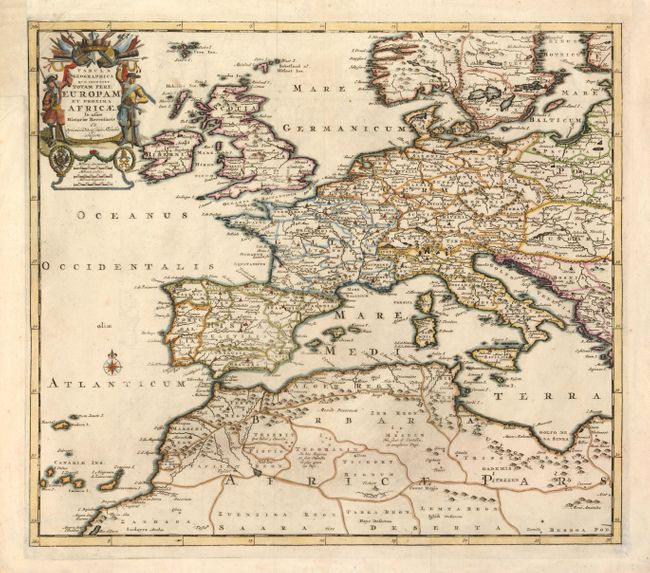 Tabula Geographica quae Continet Totam Fere Europam et proxima Africae