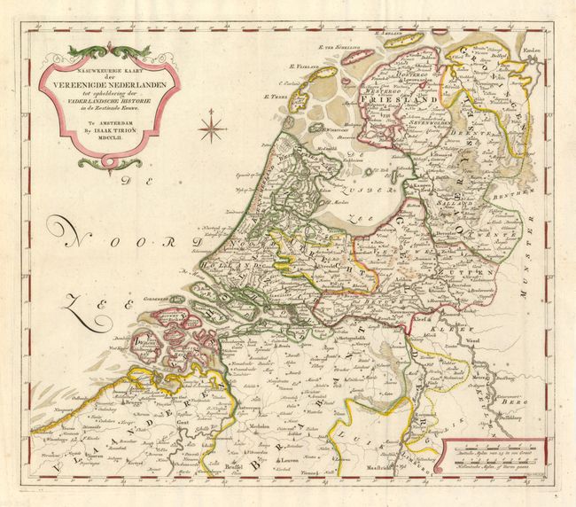 Naauwkeurige Kaart der Vereenigde Nederlanden tot Opheldering der Vaderlansche Historie in de Zestiende Eeuwe