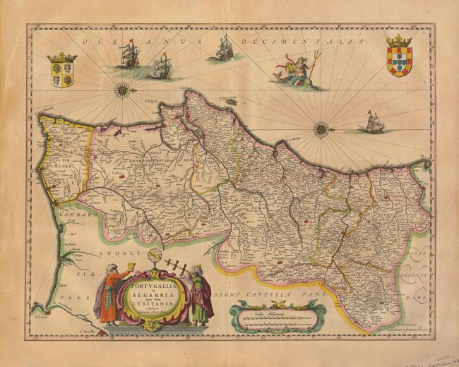 Portugallia et Algarbia quae olim Lusitania.  Auctore Vernando Alvero Secco