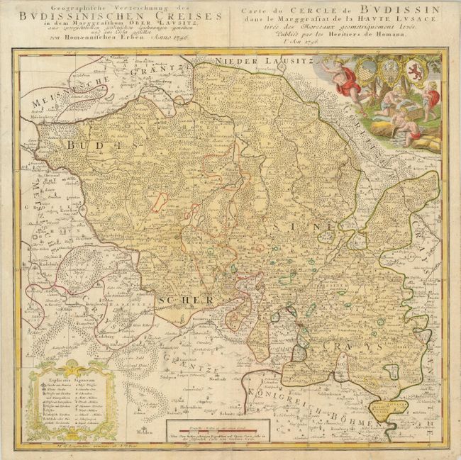 Geographische Verzeichnung des Budissinischen Creises in dem Marggrafthum Ober Lausitz