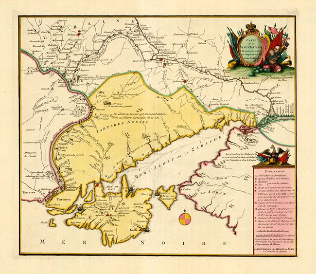 Carte de la Petite Tartarie Dressee par order de l'Imperatrise de toutes les Russien