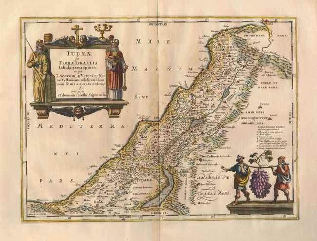 Iudaeae seu Terrae Israelis Tabula Geographica; in qua Locorum in Veteri et Novo Testamento Celebratissimorum Situs Accurate Descripti