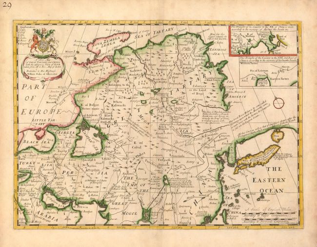 A New Map of Great Tartary, and China, with the Adjoyning Parts of Asia, taken from Mr. de Fer's Map of Asia