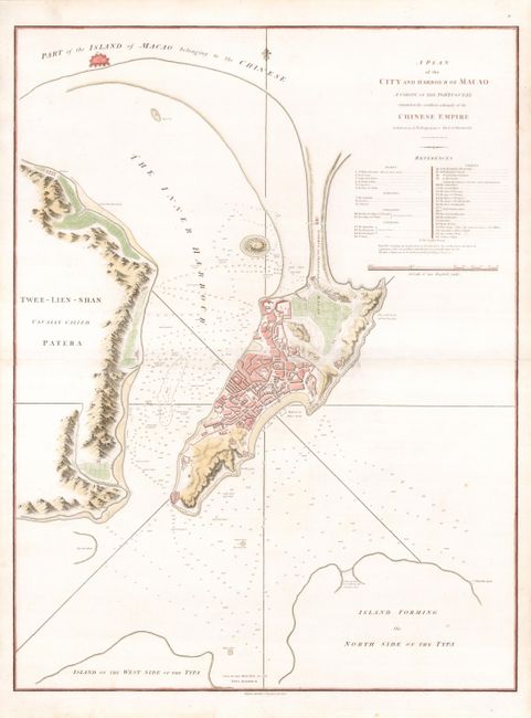 A Plan of the City and Harbour of Macao A Colony of the Portugueze Situated at the Southern Extremity of the Chinese Empire
