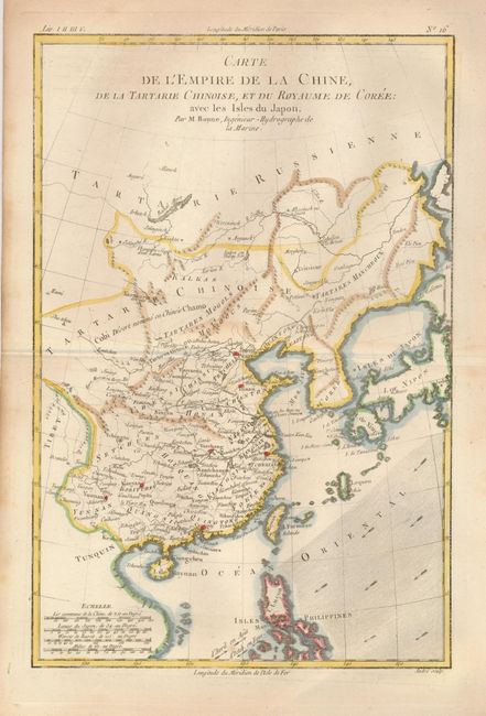 Carte de l'Empire de la Chine, de la Tartarie Chinoise, et du Royaume de Coree:  avec les Isles du Japon