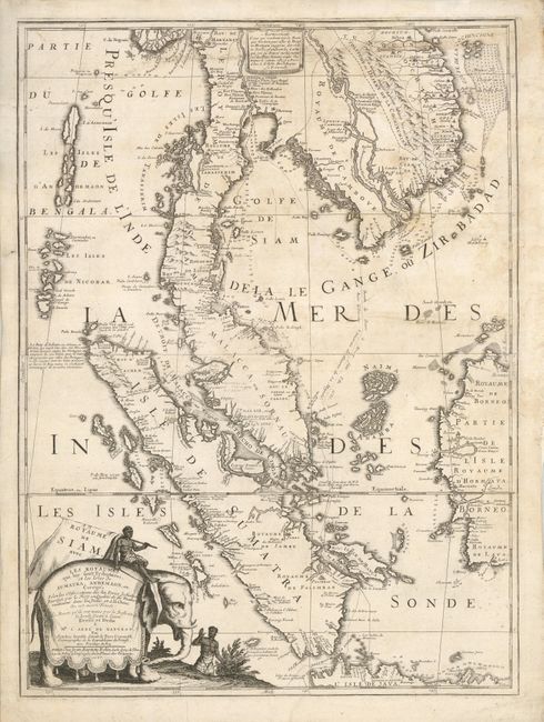 Royaume de Siam avec les Royaumes qui luy sont Tributaires et les Isles de Sumatra, Andemaon, etc.
