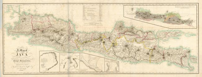 A Map of Java Chiefly from Surveys Made during the British Administration
