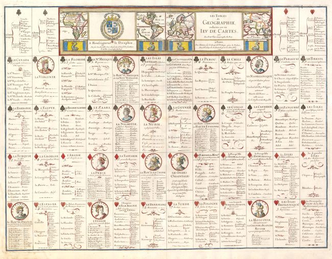 Les Tables de Geographie, Reduites en un Iev de Cartes