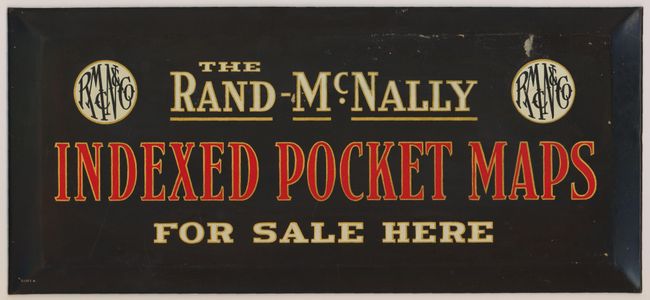[Advertising Sign] The Rand-McNally Indexed Pocket Maps For Sale Here