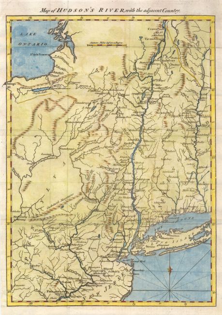 Map of Hudson's River, with the Adjacent Country