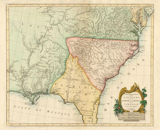 Partie Meridionale de la Louisiane, avec la Floride