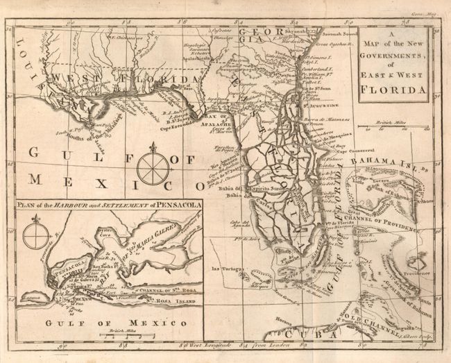 A Map of the New Governments, of East & West Florida