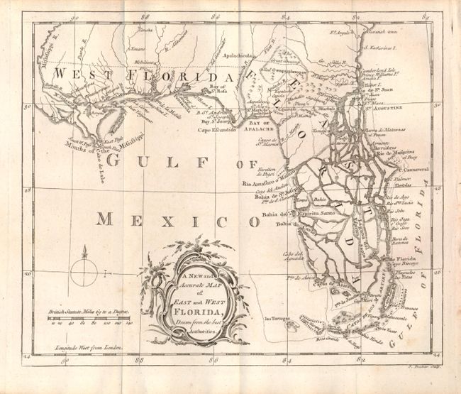 A New and Accurate Map of East and West Florida, Drawn from the best Authorities