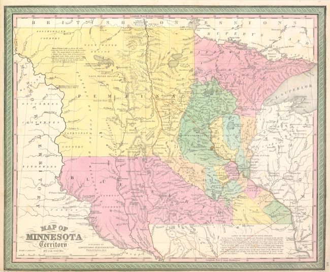 Map of Minnesota Territory by J.H. Young